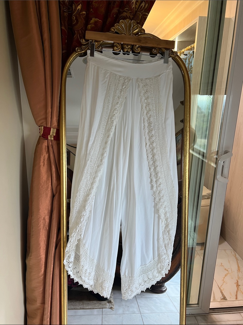 Jasper Conran White Elastic Waist Pull-On Skirt (M)
